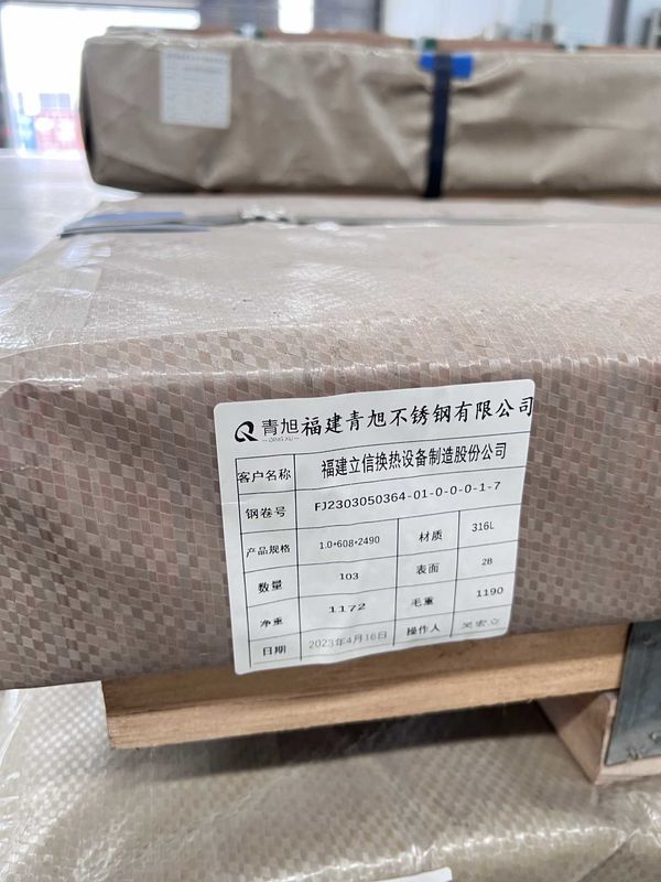 JIS Standard 316L Stainless Steel Sheet Wear Resistance Thickness 1.0mm